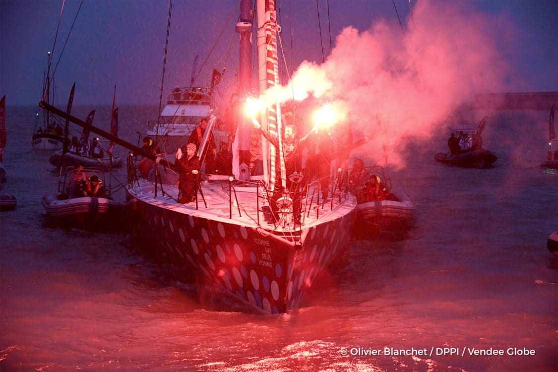 voile, tour du monde, finish, arrivée, solitaire, solo, race, course