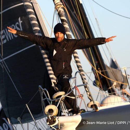 voile, tour du monde, finish, arrivée, solitaire, solo, race, course
