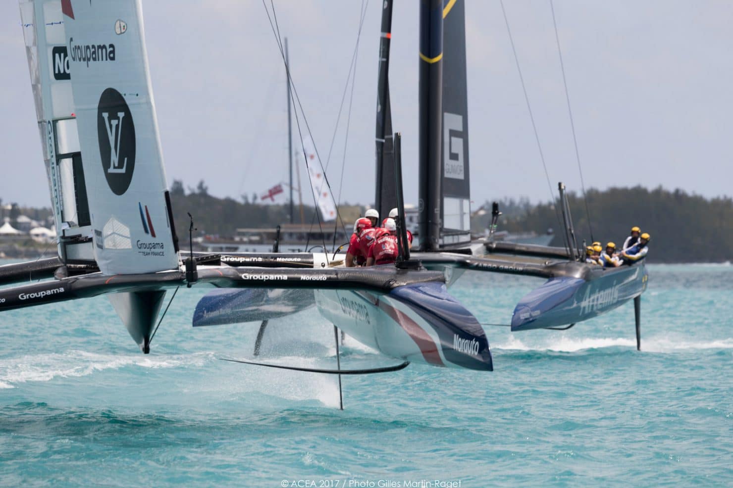 2017, 35th America's Cup Bermuda 2017, AC35, Sailing, North America, Bermuda, Qualifiers, Race Day 2, RD2, Artemis Racing, Groupama Team France