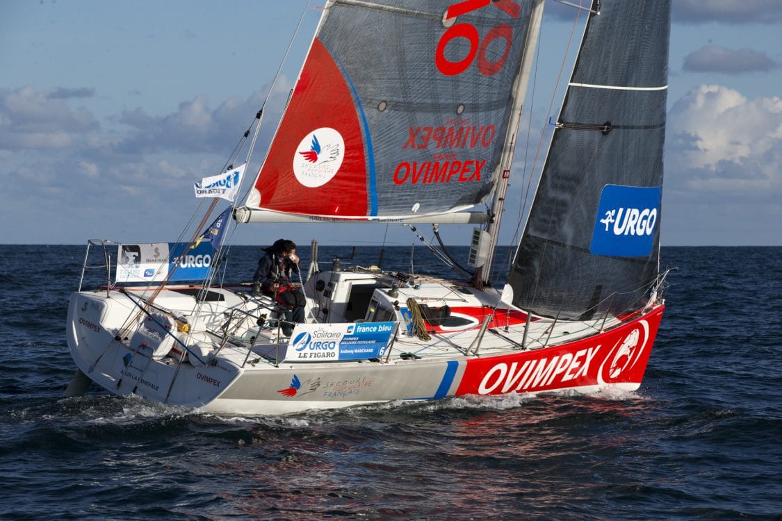ANTHONY MARCHAND, ETAPE 1, OVIMPEX, SOLITAIRE URGO LE FIGARO 2017