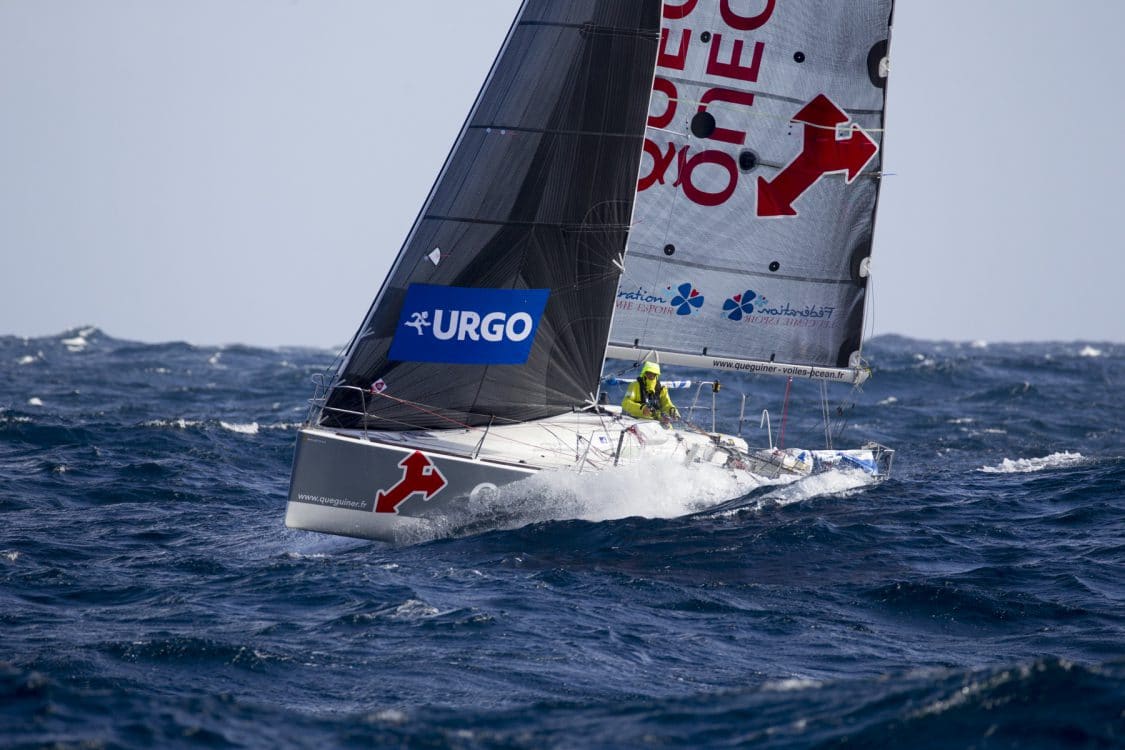 ETAPE 1, QUEGUINER, SOLITAIRE URGO LE FIGARO 2017, YANN ELIES