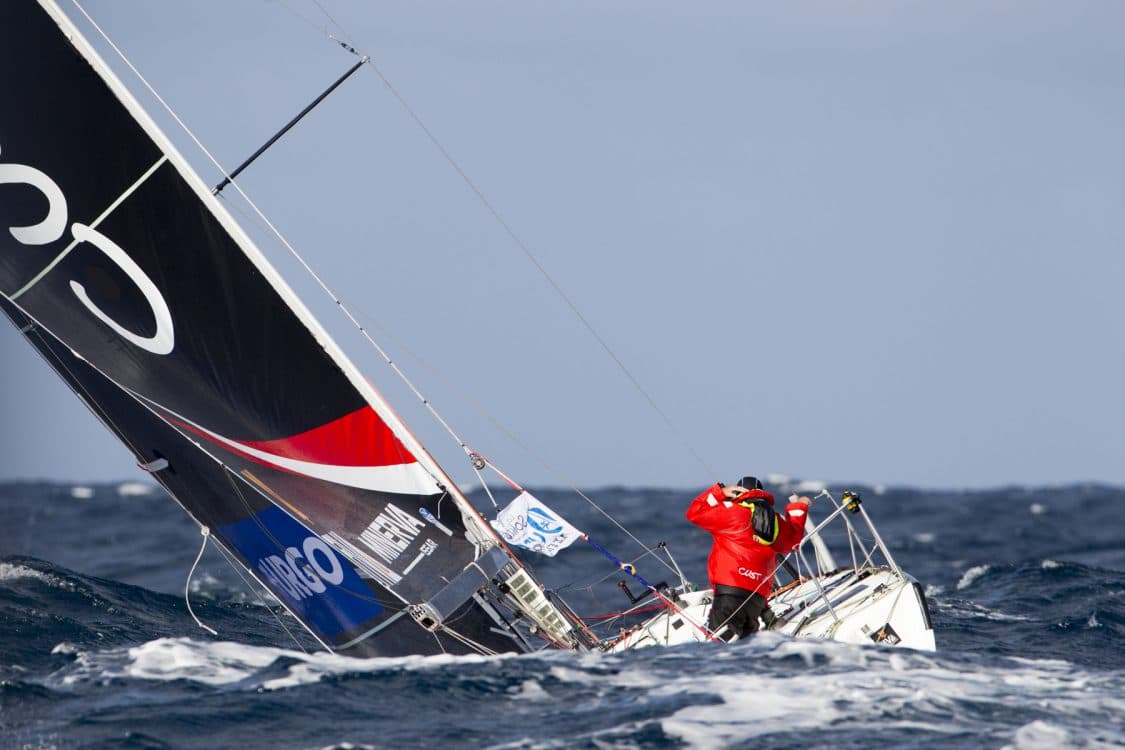 ALEXIS LOISON, CUSTO POL, ETAPE 1, SOLITAIRE URGO LE FIGARO 2017