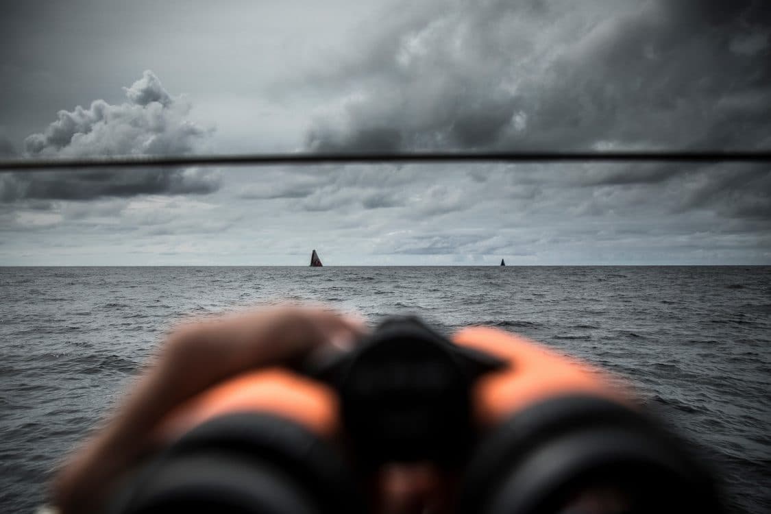 2017-18, Clouds, Detail, Kind of picture, Leg Zero, Nature, On board, On-board, Pre-race, Rolex Fastnet Race, Vestas 11th Hour Racing, binoculars, boat to boat