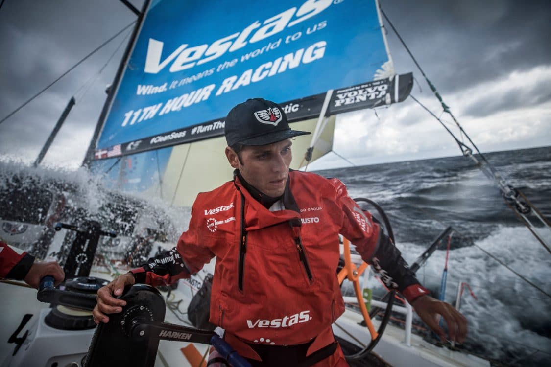 2017-18, Action, Commercial, Harken, Kind of picture, Leg Zero, On board, On-board, Portrait, Pre-race, Race Suppliers, Rolex Fastnet Race, Rough weather, Tom Johnson, Vestas 11th Hour Racing, Volvo Penta