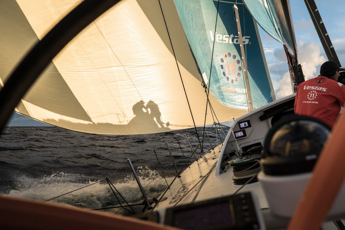 2017-18, Art, Artistic, B&G, Commercial, Kind of picture, Leg Zero, Nature, On board, On-board, Pre-race, Race Suppliers, Rolex Fastnet Race, Shadow, Silhouette, Sunrise, Vestas 11th Hour Racing