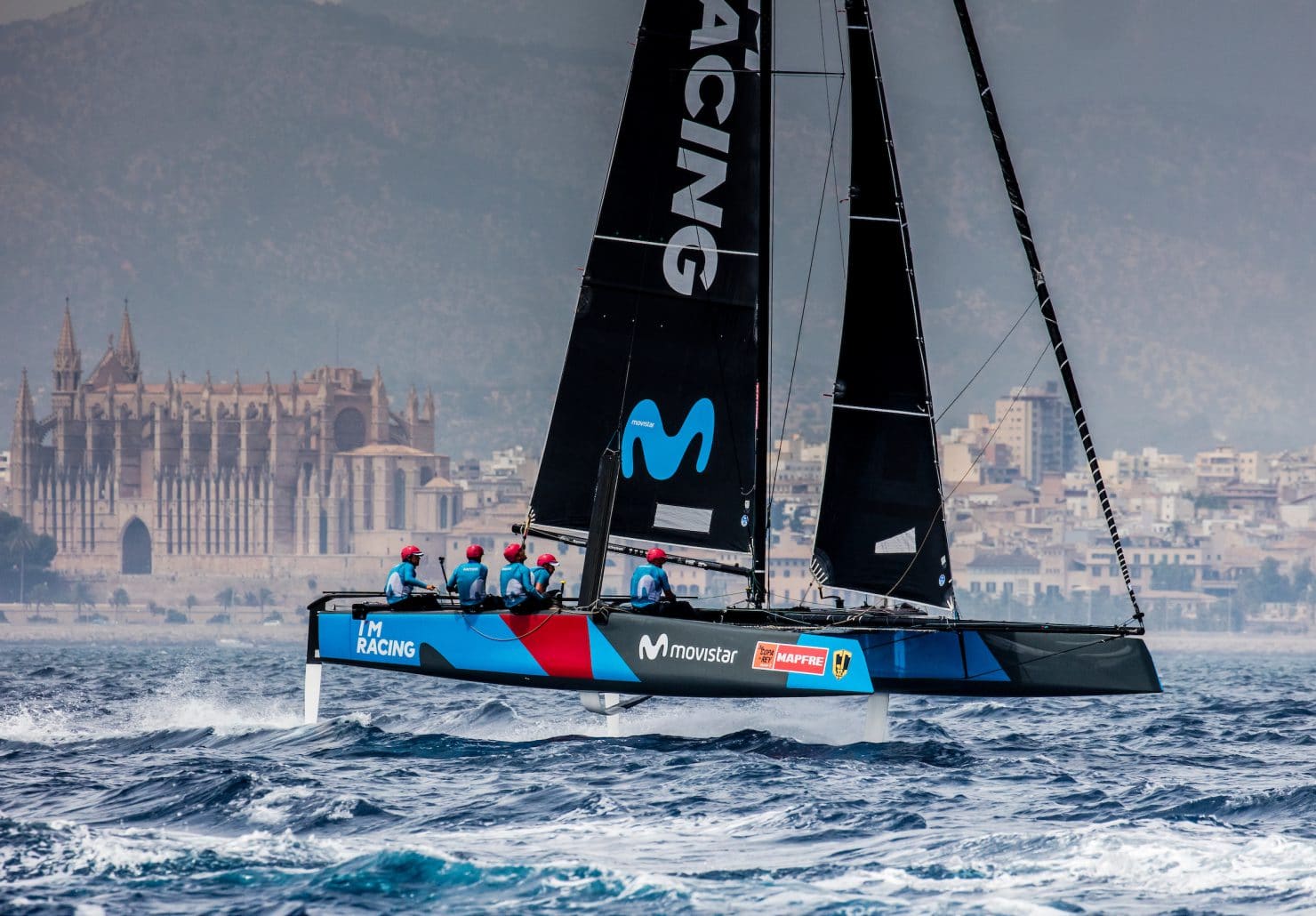 Copa del rey, Extreme sailing, Fastest boats, GC32, GC32 RACING TOUR - COPA DEL REY 2017, GC32 Racing Tour, MOVISTAR, Mallorca, catamaran, foiling, foiling catamaran, one design yacht, sailing, speed, yachting