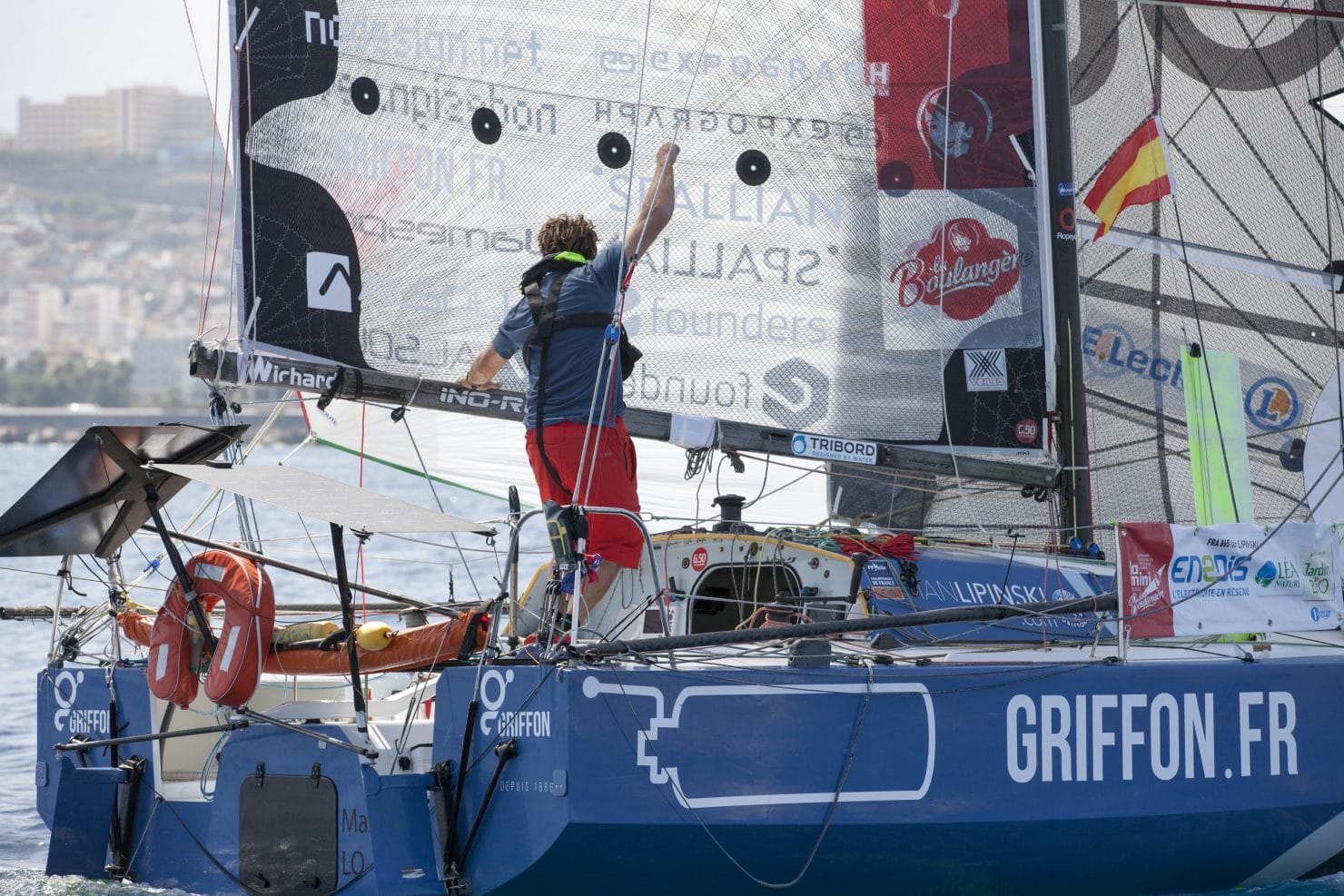 mini 865, prototype, plan raison 2014, Ian LIPINSKI, france, inscrit mini 2017, france, fra, voile, course au large, classe mini 2017, mini transat, mini transat la boulangere, las palmas de gran canaria, arrivée, 1ere etape