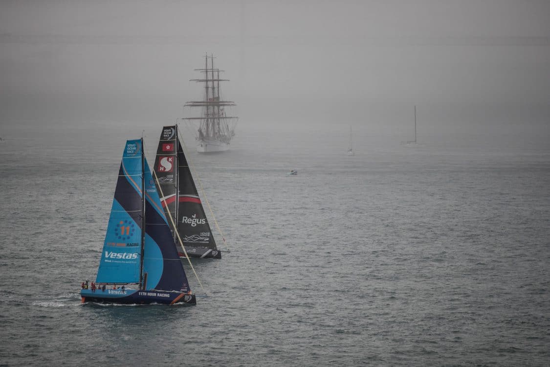 Aerial,Portugal,Lisbon,2017-18,port, host city,Vestas 11th hour Racing,Team Sun Hung Kai/Scallywag,Kind of picture, The Mirpuri Foundation In-Port Race