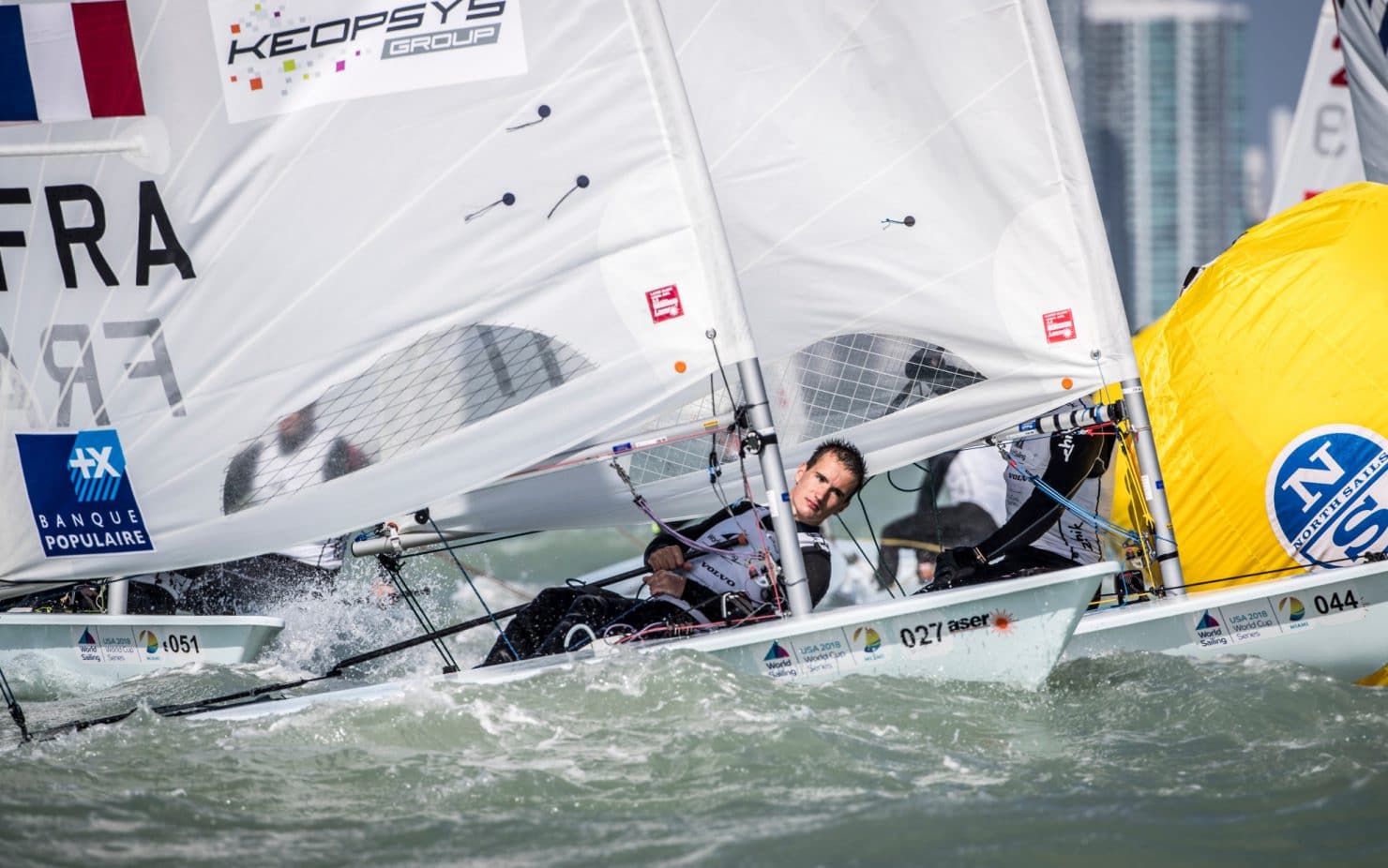 27 FRA 213607 Loïc Queyroux (M) Laser, Classes, Laser, Olympic Sailing, Sailing Energy, World Cup Series Miami, World Sailing