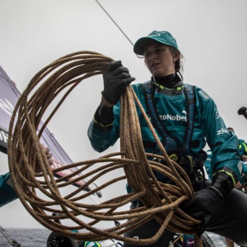 Leg 6,Commercial,portrait,Rope,To Auckland,2017-18,AkzoNobel,on board,on-board,Crew member,Gottifredi Maffioli,Spinlock,Vest,Race Suppliers,Kind of picture,weekly selection,Cécile Laguette