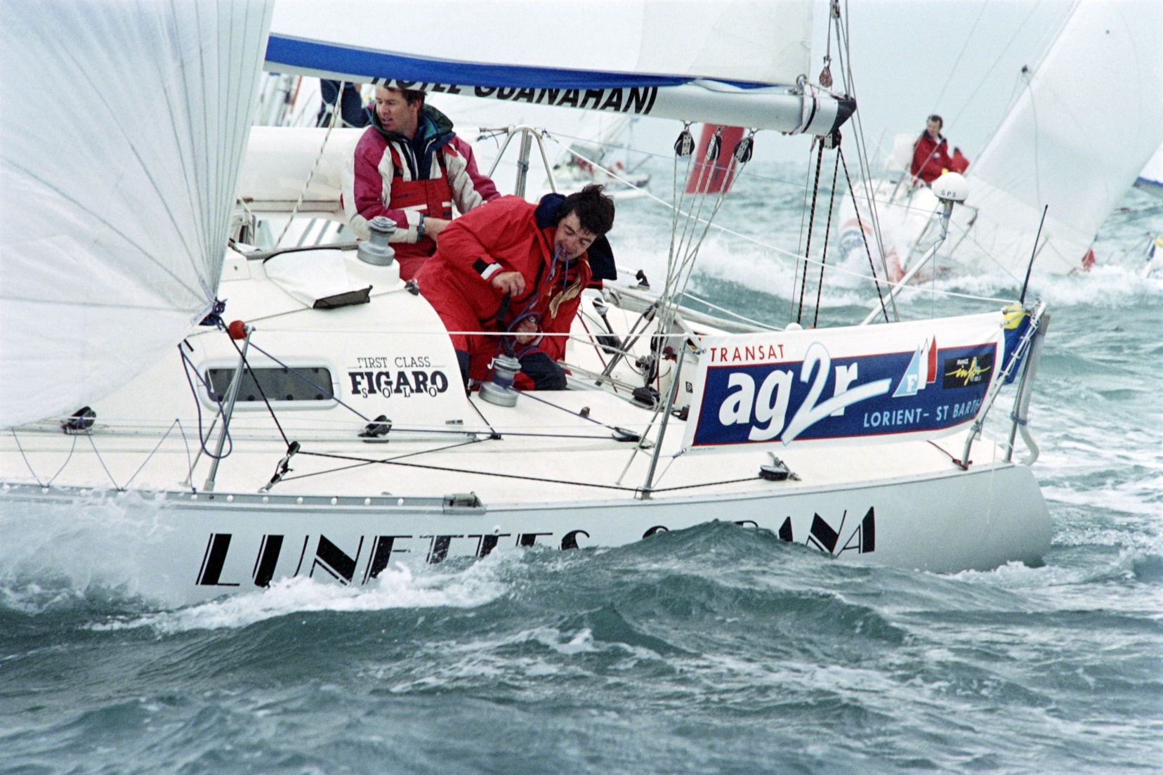 HORIZONTAL, SAILING, TWO-MAN TRANSATLANTIC RACE, SKIPPER, SEA, RACE, SAILBOAT