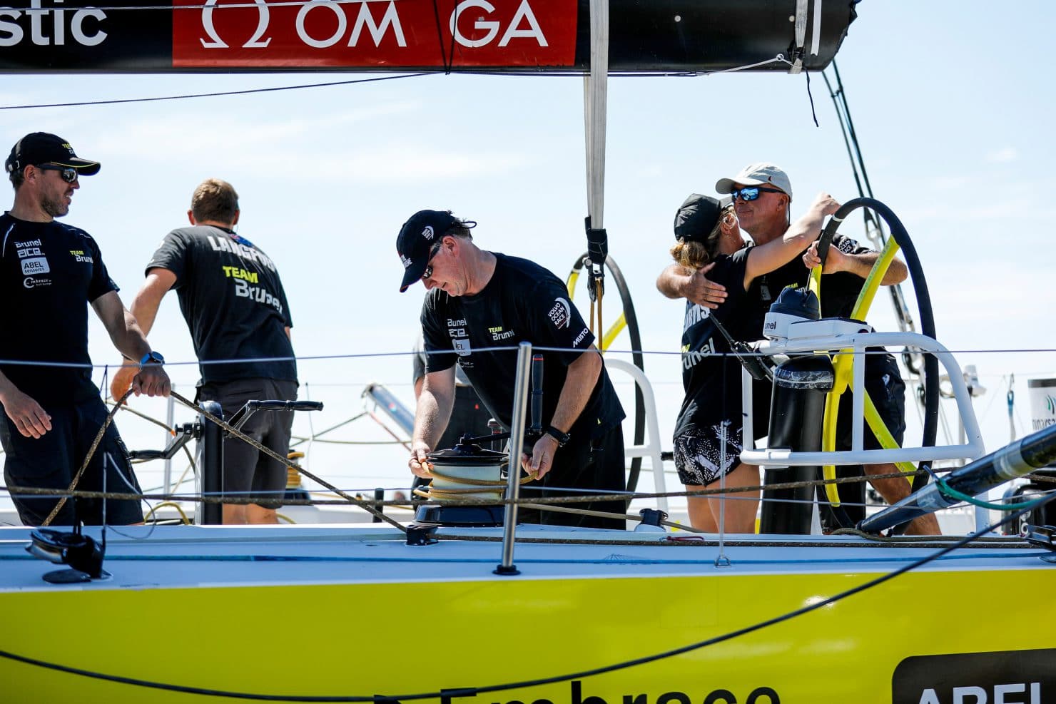 Skipper,Navigator,Leg 7,Emotion,Andrew Cape,Arrival,Celebration,2017-18,Bouwe Bekking,Crew member,Auckland-Itajaí,Team Brunel,Kind of picture, Nina Curtis