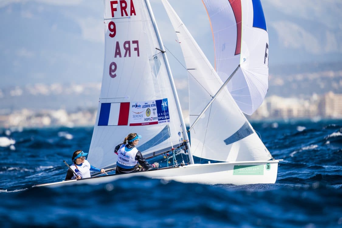 2018, 470 Women, FRA 28 470 Women FRA-9 Camille LECOINTRE Aloise RETORNAZ, Mallorca, Olympic sailing, Trofeo Princesa Sofia Iberostar